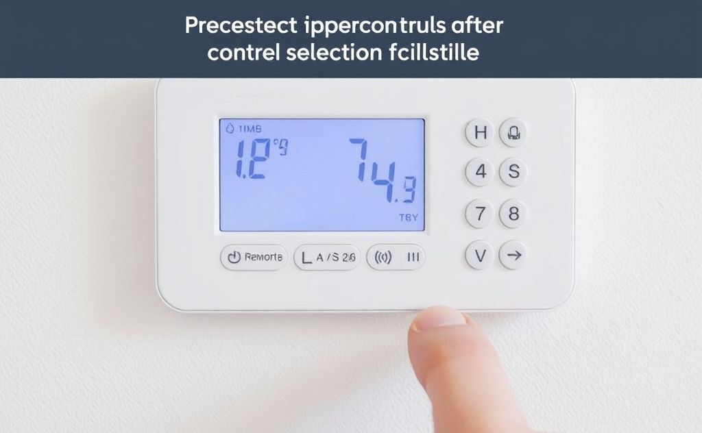 Remote control for heating system selection guide