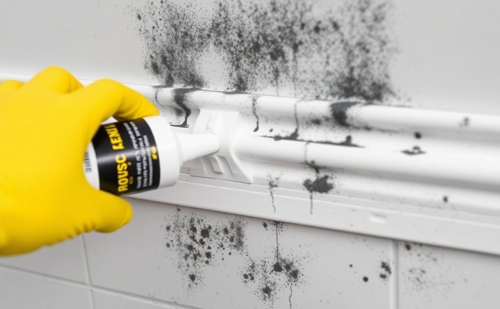 Remove black mold from silicone sealant easily.