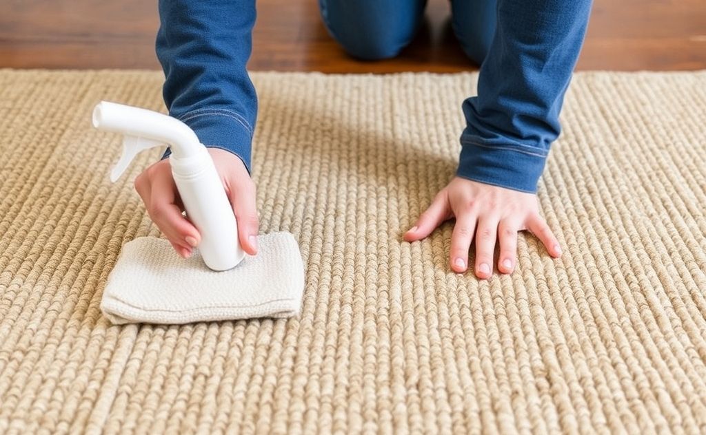 Remove wrinkles from sisal rugs effectively