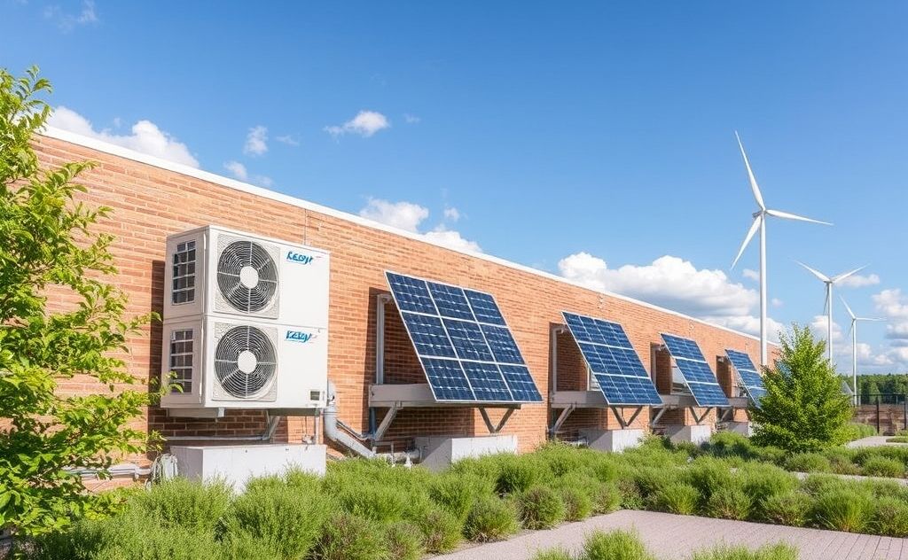 Renewable energy for efficient HVAC designs