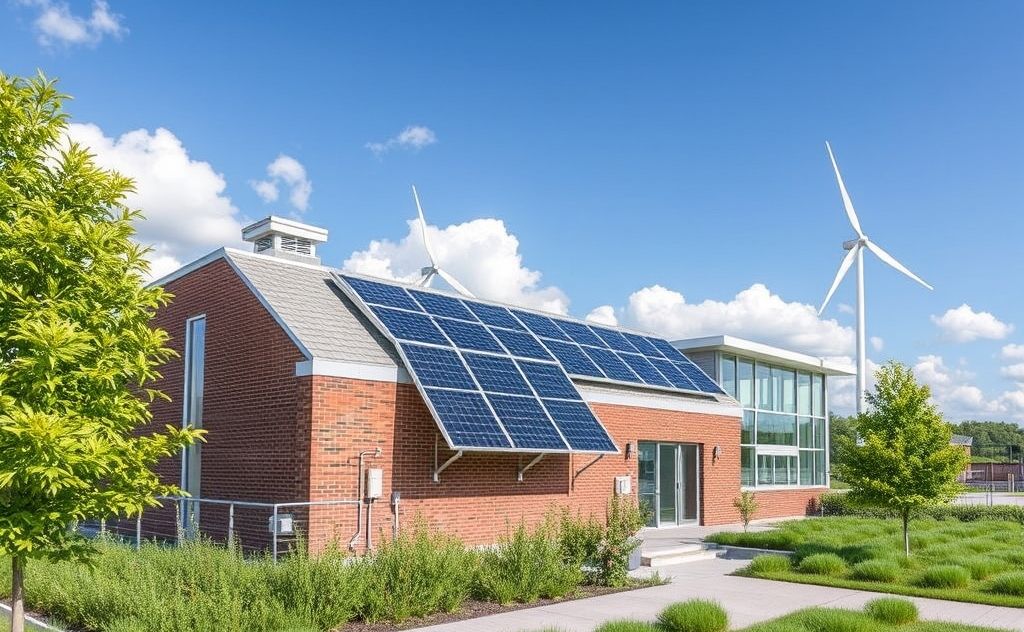 Renewable energy integration in HVAC design