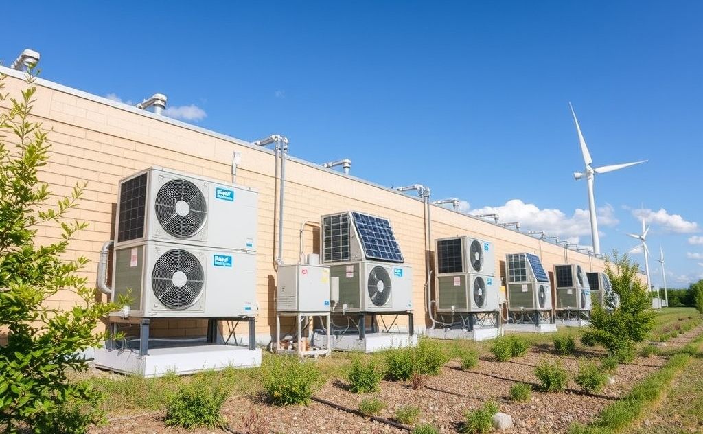 Renewable energy powering efficient HVAC systems