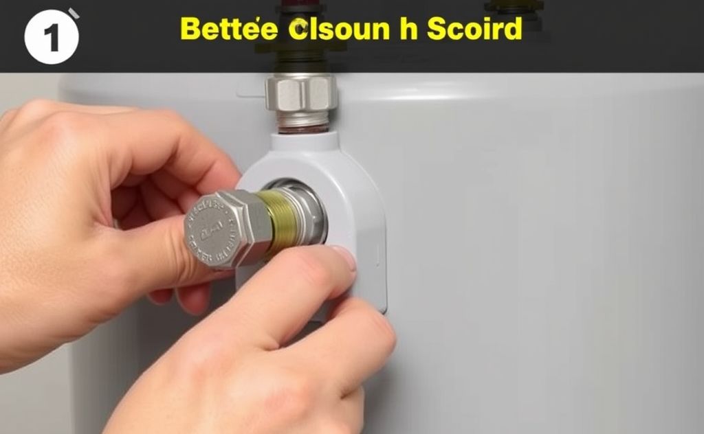 Replace drain valve on hot water heater step guide