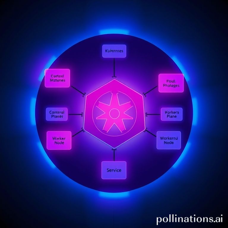 Complexidade da arquitetura de Kubernetes, representando a curva de aprendizado e os componentes principais.