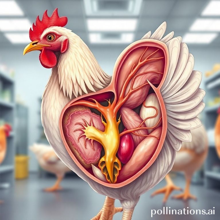 Chicken reproductive anatomy