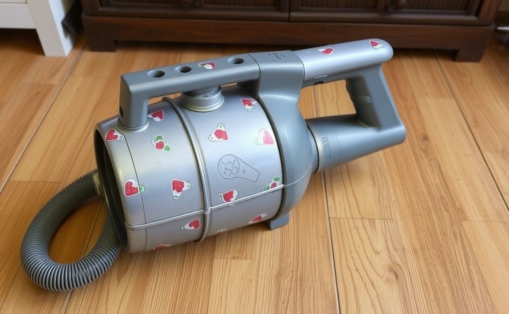 Repurpose an old vacuum cleaner creatively.