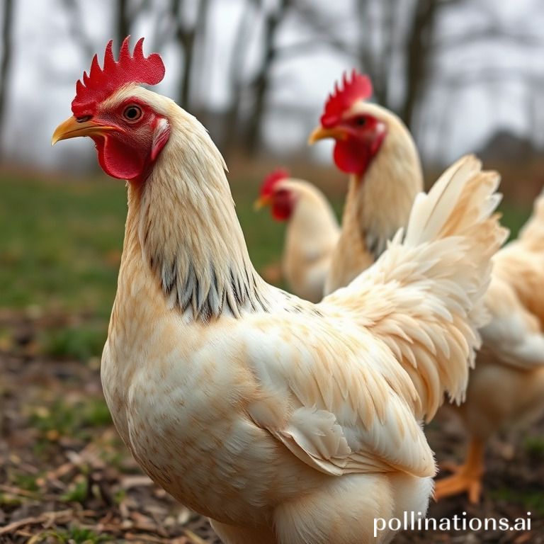 Chickens' roaming range