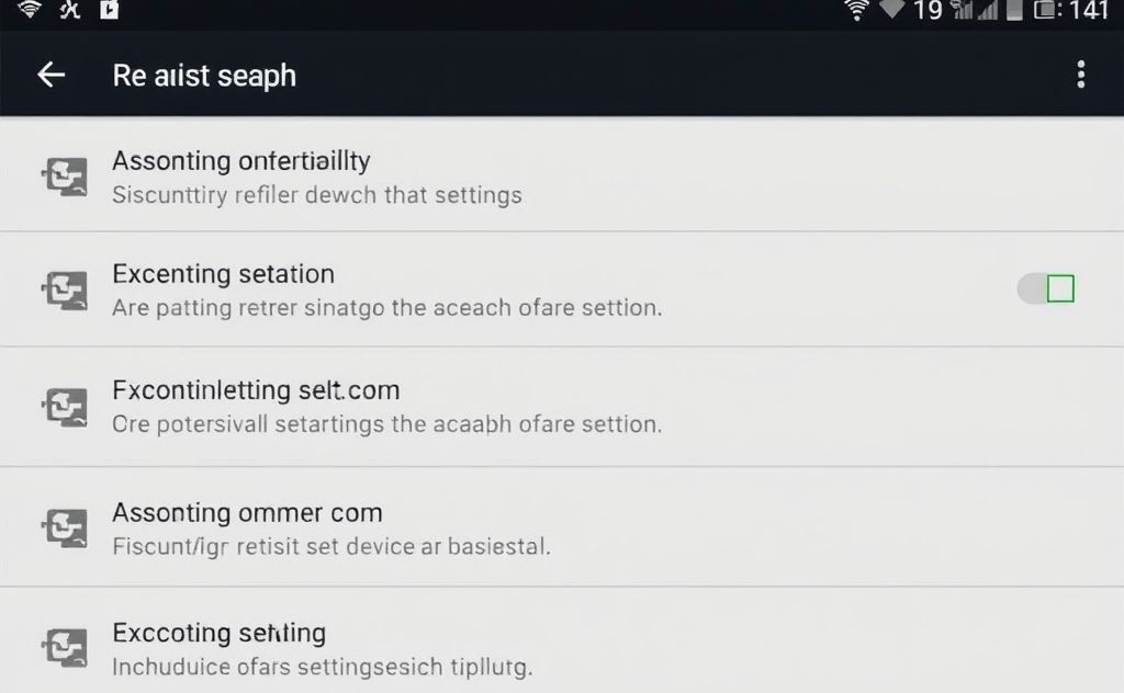 Resetting device settings to default options