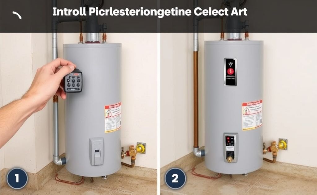 Restart gas Rheem water heater easily step by step