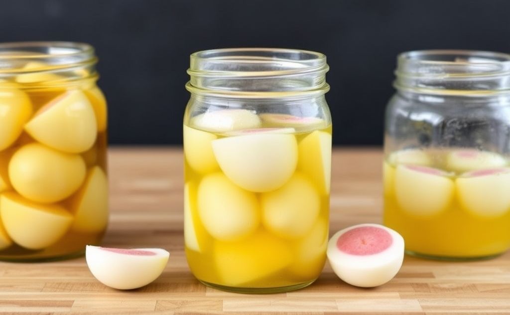 Reuse pickled egg juice for new flavor creations