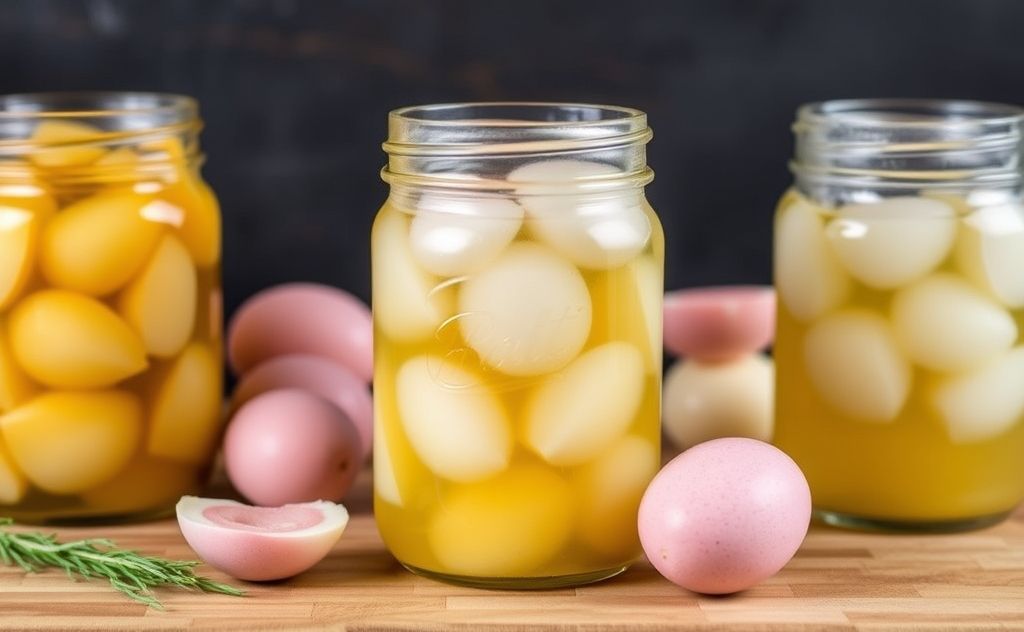 Reuse pickled egg juice for new flavors