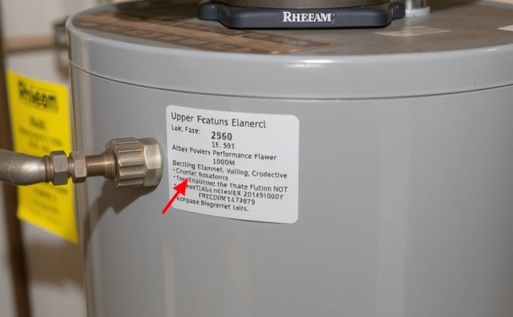 Rheem Performance Plus upper heating element leak issue