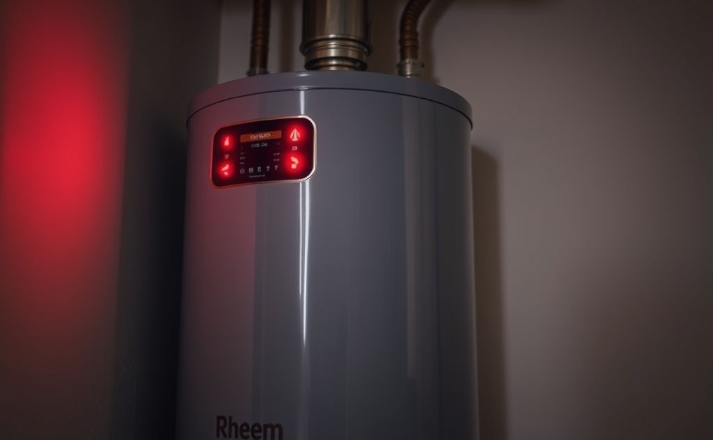 Rheem hot water heater beeping alarm explanation