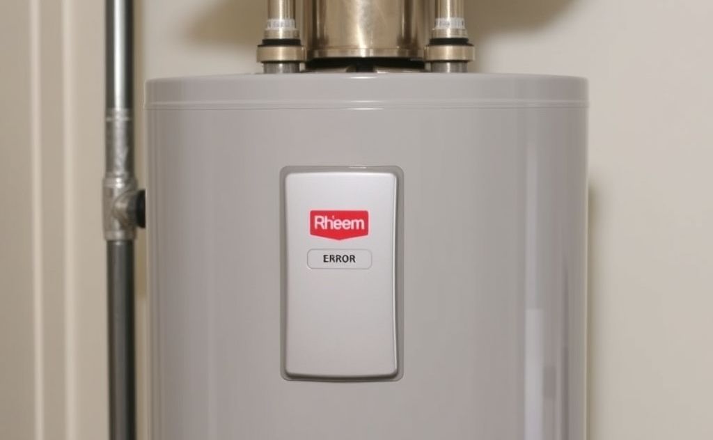 Rheem water heater error beeping sound