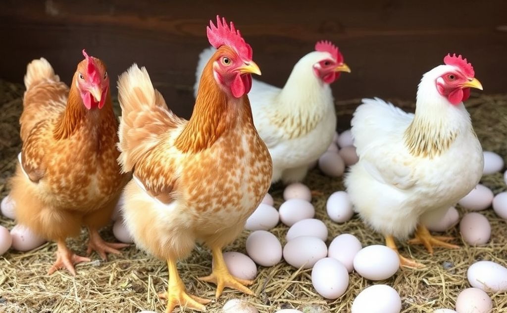 Rhode Island Reds lay around 250 eggs yearly