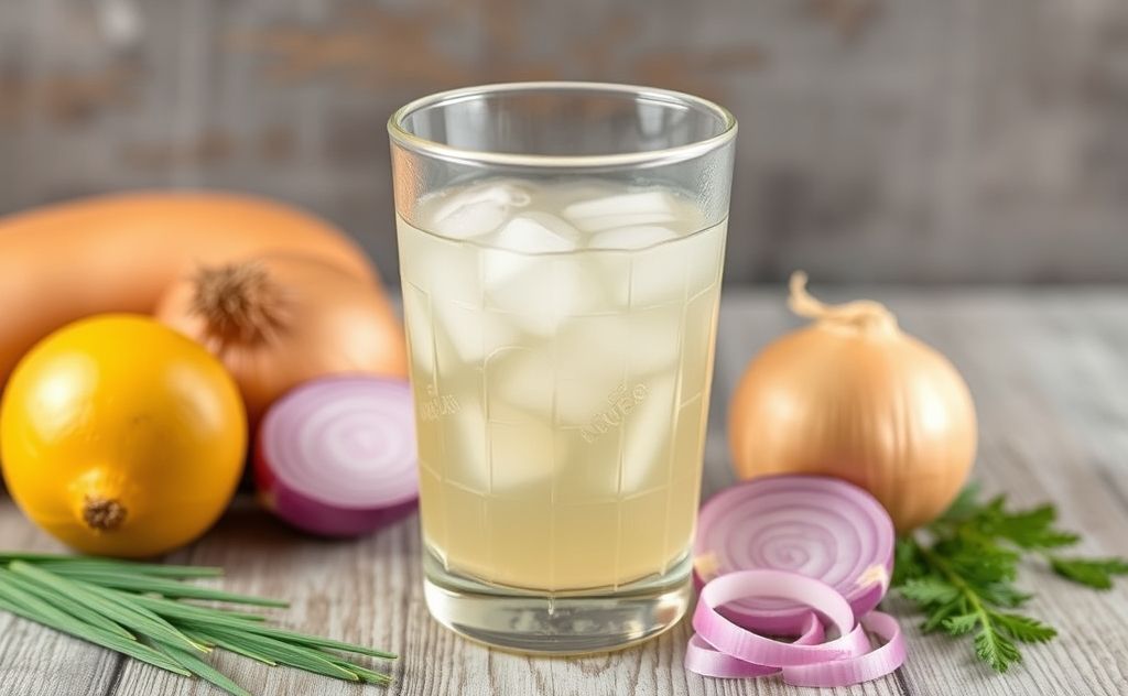 Rice water and onion juice blend benefits