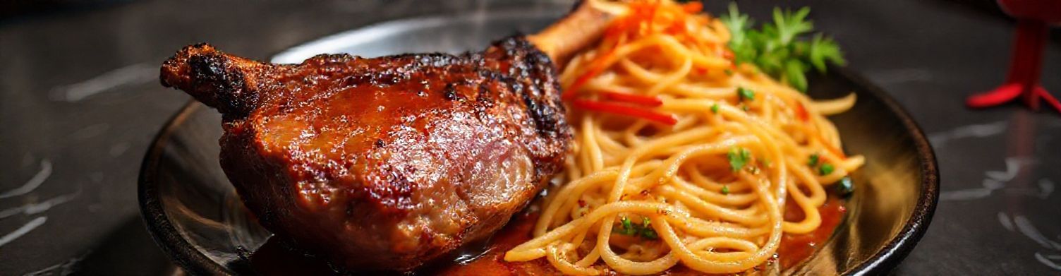 Roasted Duck Leg with Fried Noodles – Lunar New Year Special