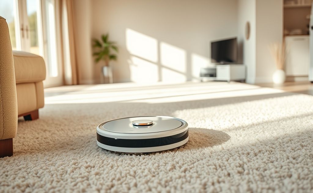 Robot vacuum effective on carpet cleaning