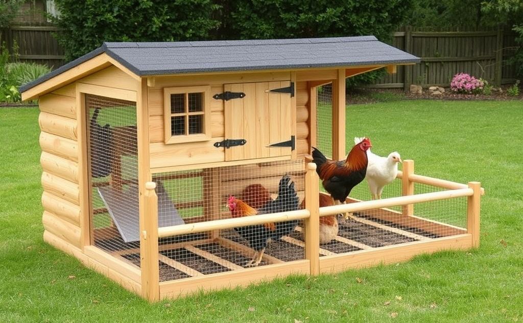 Roost design for chickens with essential features
