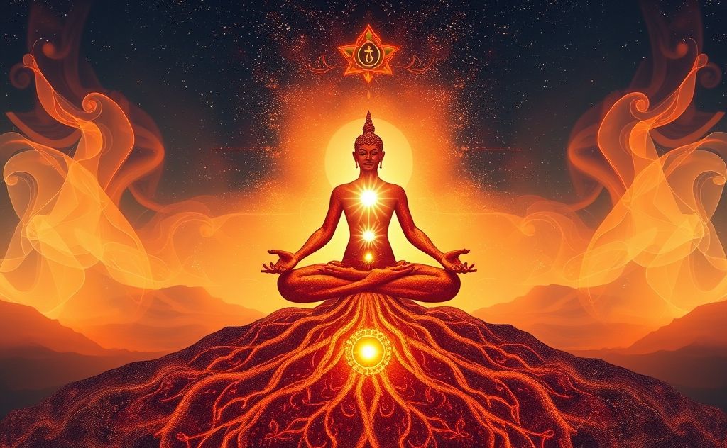 Root chakra energy attracts abundance and wealth