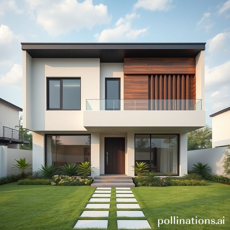 Render rumah modern di Bandung oleh kontraktor profesional
