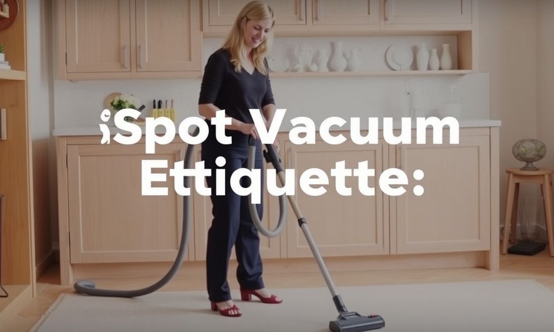SPOT VACUUM ETIQUETTE: USING IT RIGHT