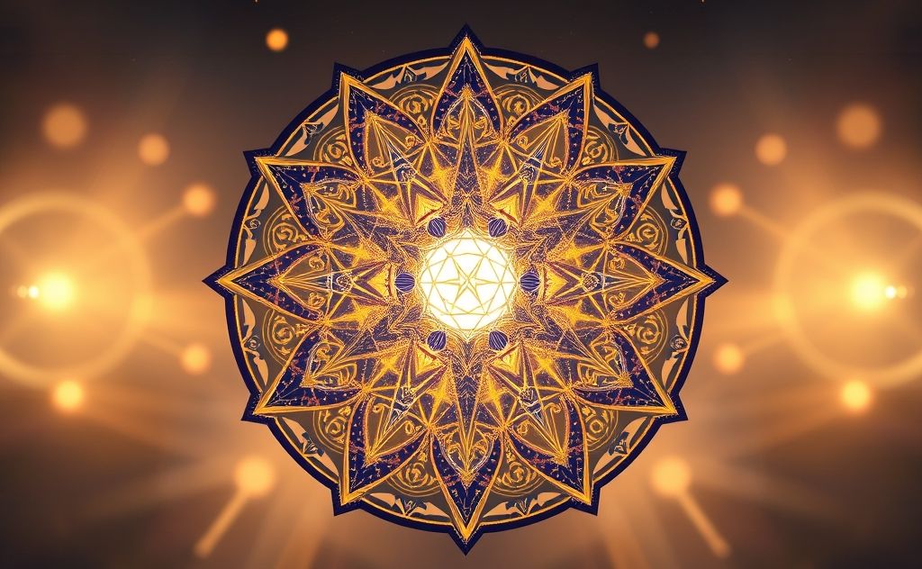 Sacred geometry patterns in spiritual practice