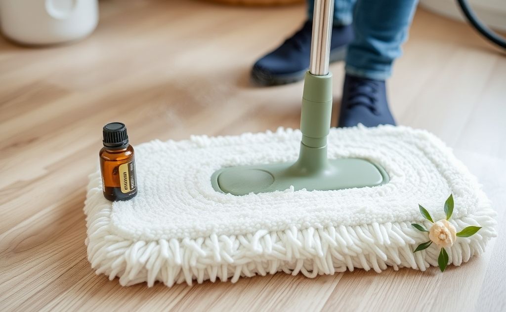 Safe cleaning with essential oils in steam mop