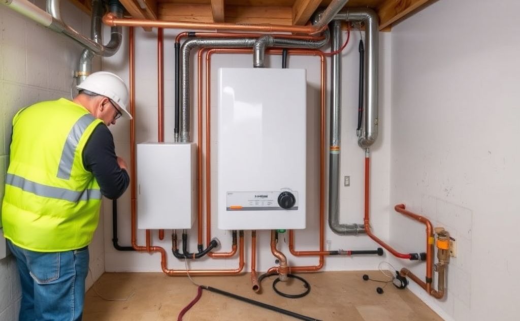 Safe installation of hydronic heating system