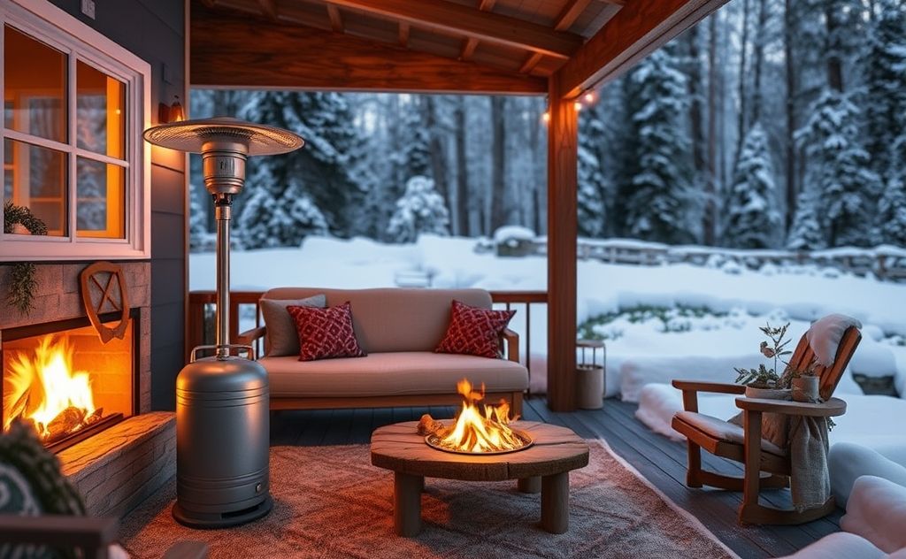 Safe propane heater for cozy and warm spaces