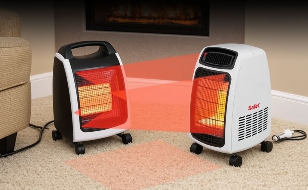 Safe space heaters for carpeted areas