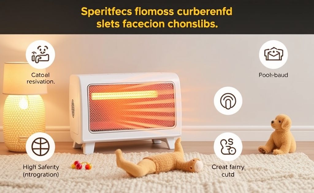 Safety features in convection heaters for kids