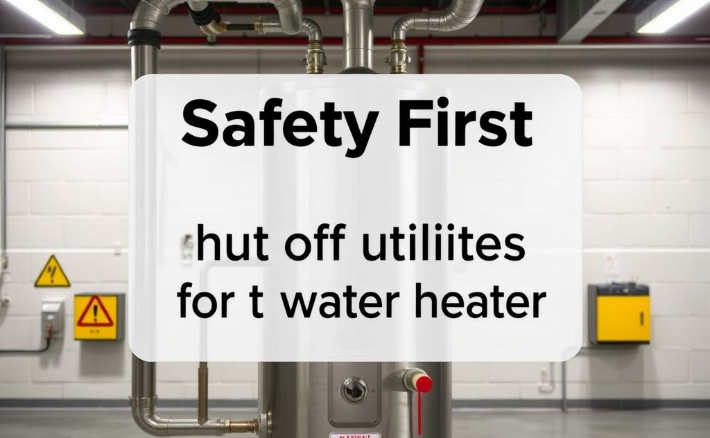 Safety first shut off utilities for hot water heater