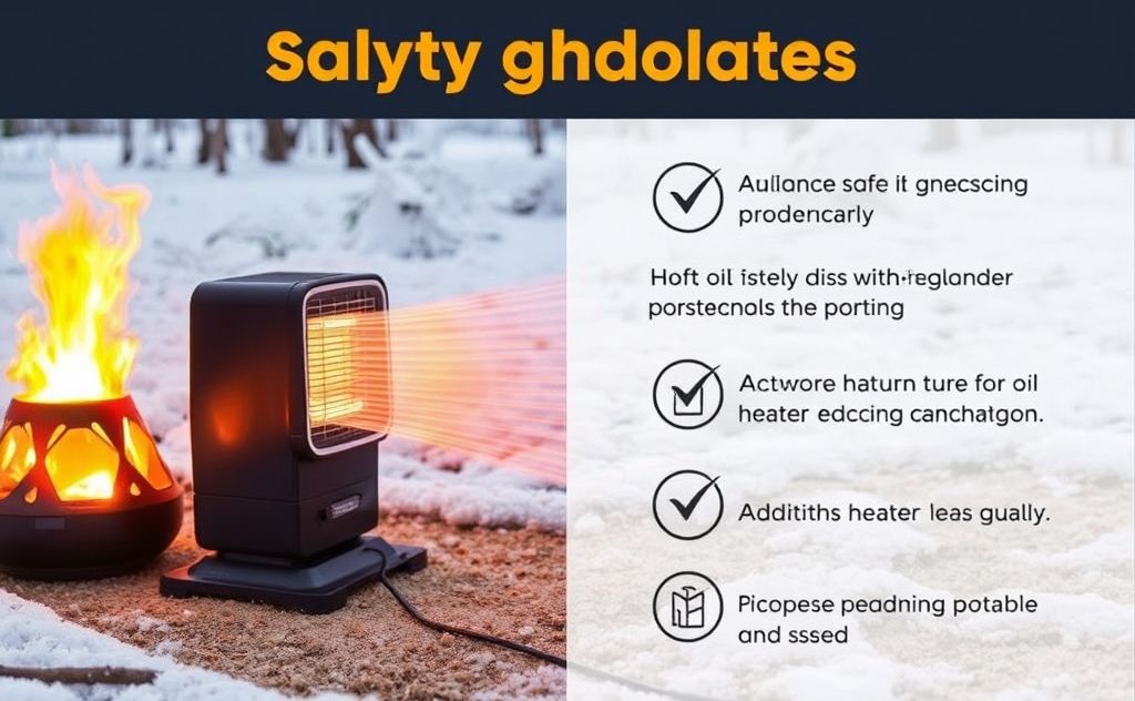 Safety guidelines for oil portable heater usage
