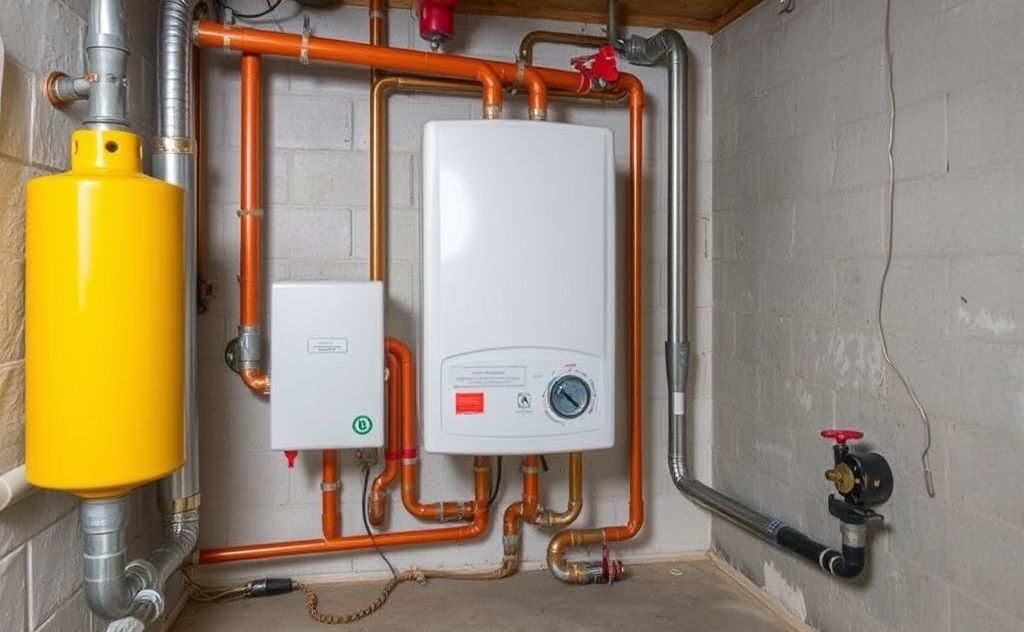Safety measures for hot water in heating systems