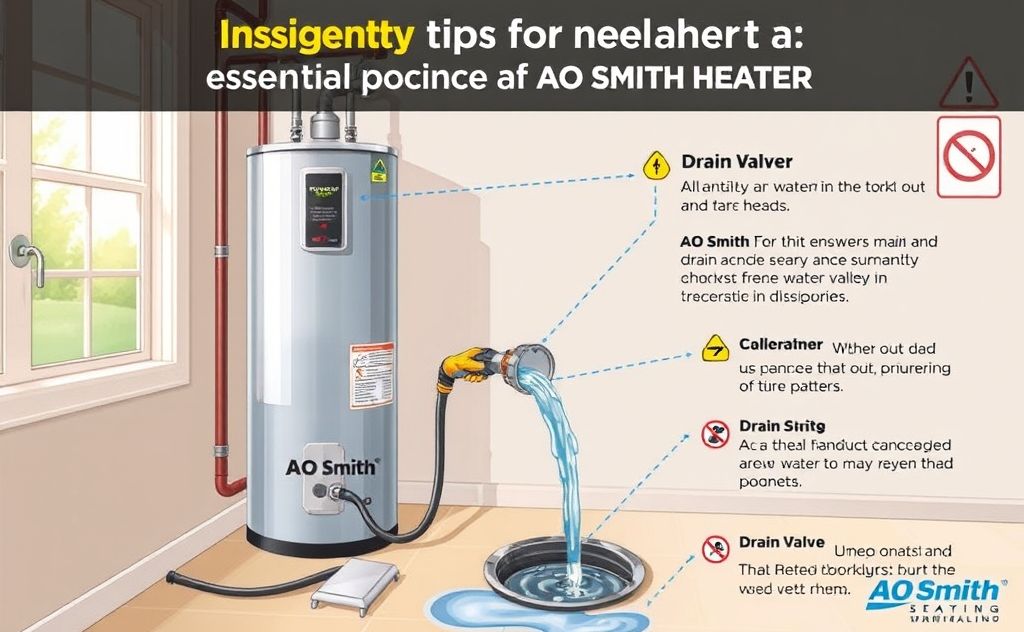 Safety tips draining AO Smith water heater