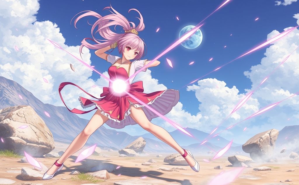 Sakura with Earth Release combat style