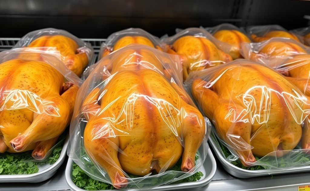 Sam's Club rotisserie chickens ready at 4 PM