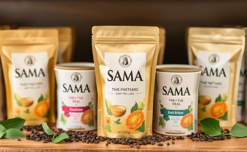 Sama Tea available at local retail stores
