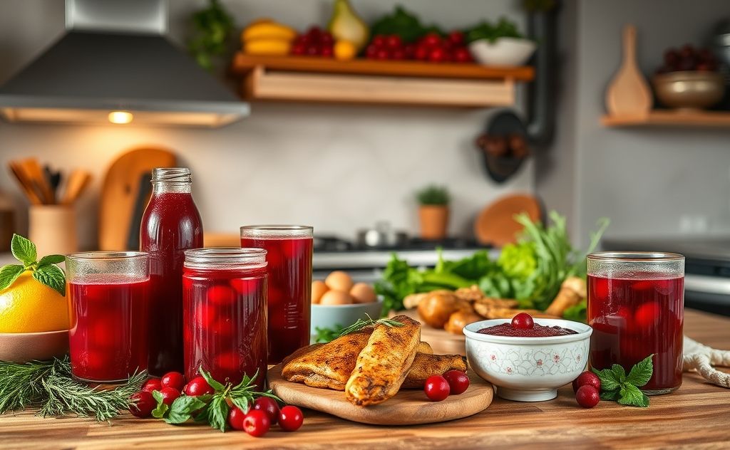 Savory cranberry juice cooking ideas