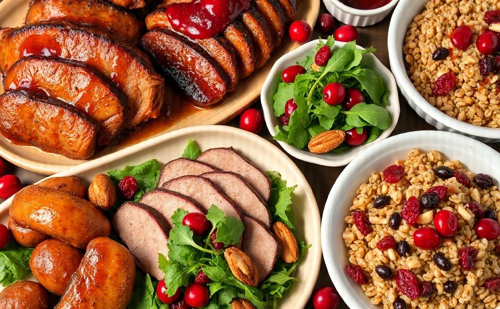 Savory dishes enhanced with cranberry juice