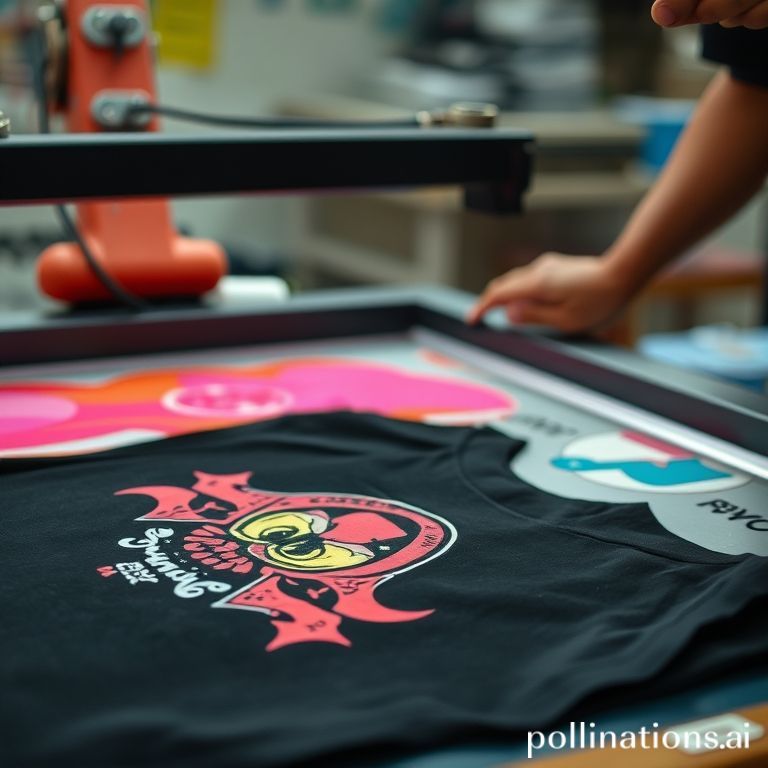 Mockup kaos sablon custom Depok