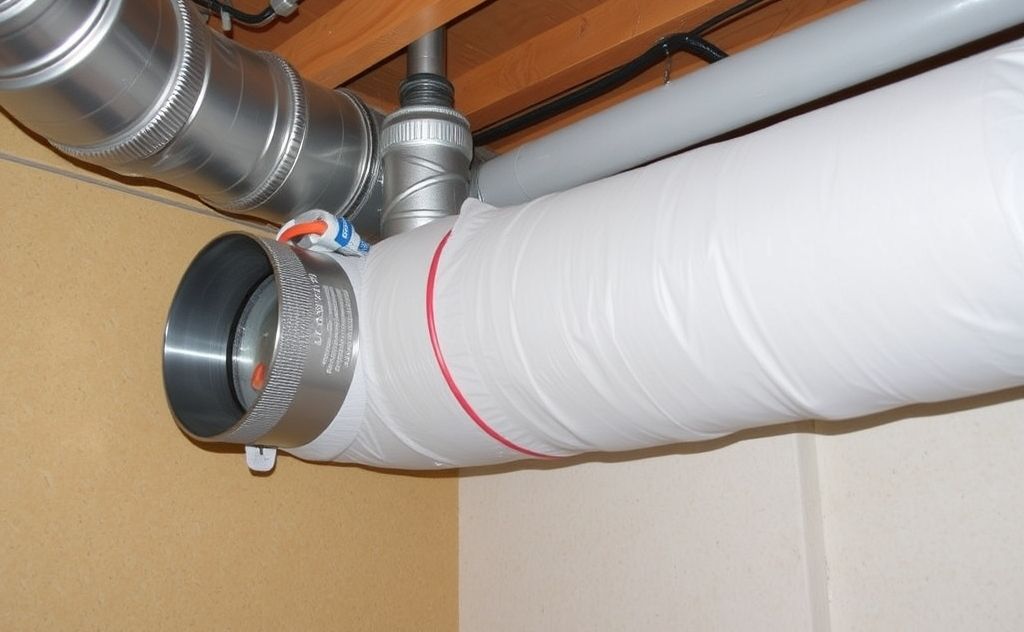 Seal insulated ductwork for efficient heating