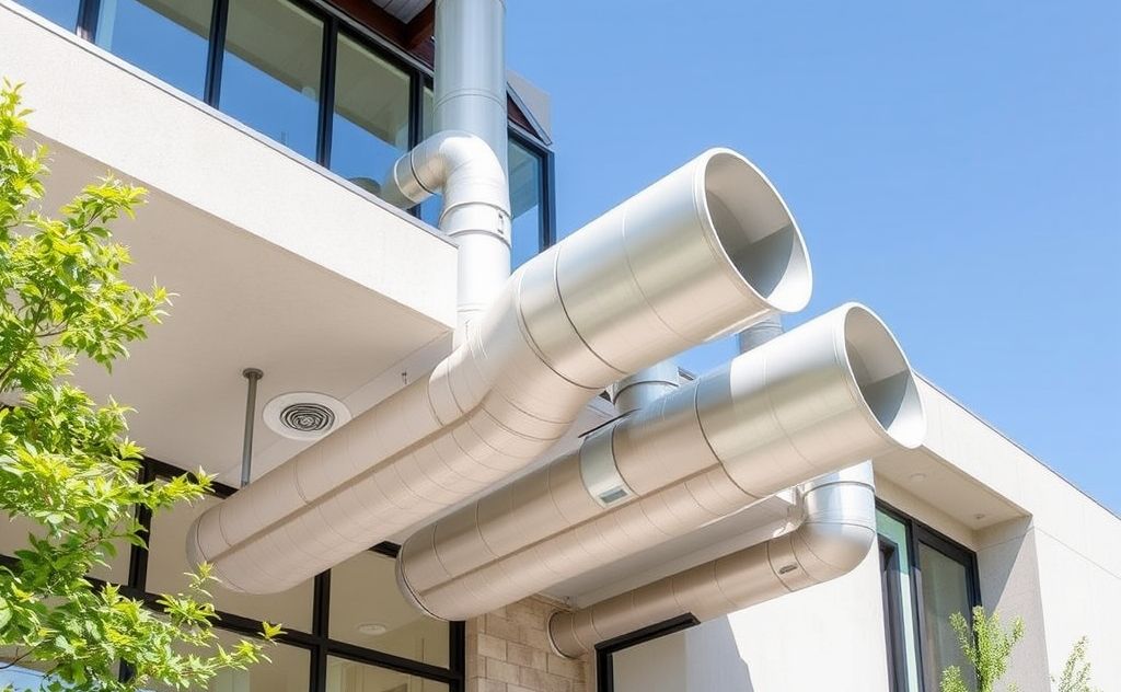 Seamless HVAC ducts blend with modern architecture