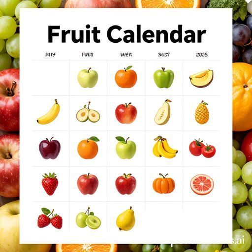 계절별 제철과일 달력: 2025년 완벽 가이드