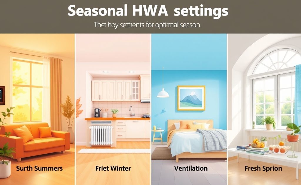 Seasonal HVAC settings for optimal comfort
