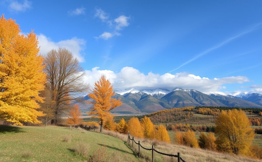 Seasonal temperature changes in nature's cycle