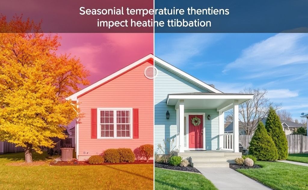 Seasonal temperature variations impact home heating