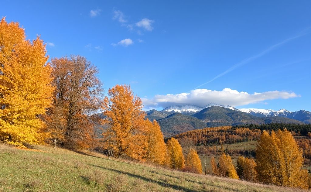 Seasons shifting temperature in nature's cycle