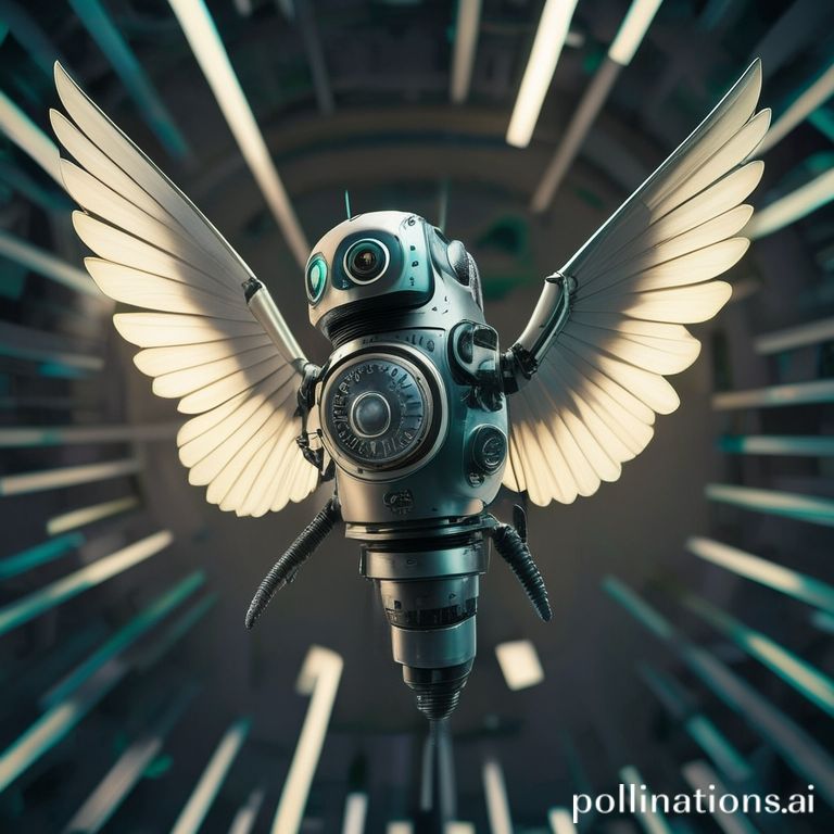 Animasi microrobot terbang MIT yang melakukan 10 jungkir balik cepat di udara dengan presisi tinggi, menyerupai gerakan serangga.